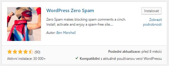 WP zero spam plugin